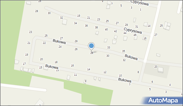 Wisełka, Bukowa, 28, mapa Wisełka