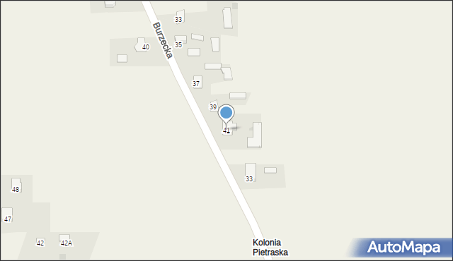 Wojcieszków, Burzecka, 41, mapa Wojcieszków