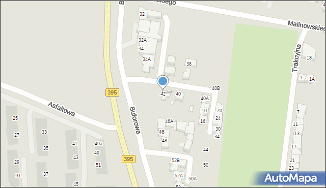 Wrocław, Buforowa, 42, mapa Wrocławia