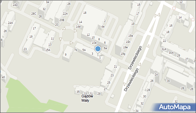 Wrocław, Bulwar Dedala, 1A, mapa Wrocławia