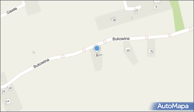 Żabnica, Bukowina, 38, mapa Żabnica
