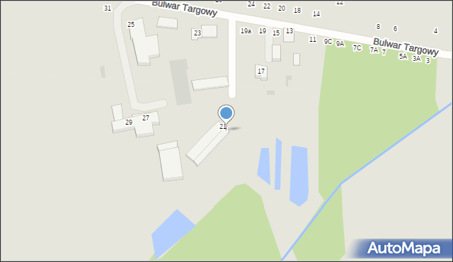 Zwoleń, Bulwar Targowy, 23A, mapa Zwoleń