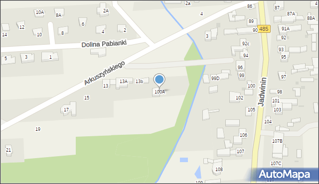 Bychlew, Bychlew, 100A, mapa Bychlew