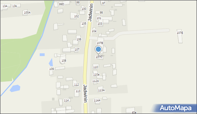 Bychlew, Bychlew, 107C, mapa Bychlew