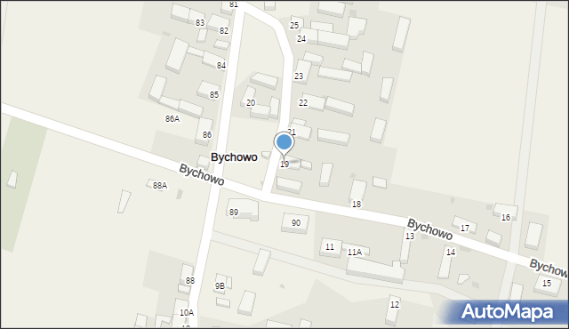 Bychowo, Bychowo, 19, mapa Bychowo