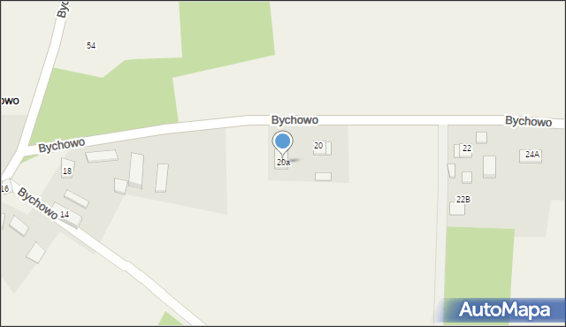 Bychowo, Bychowo, 20a, mapa Bychowo