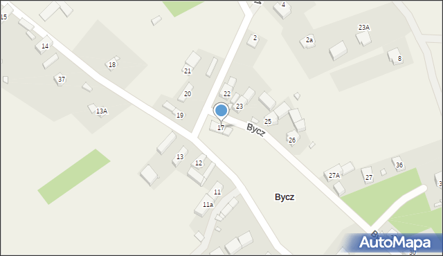 Bycz, Bycz, 17, mapa Bycz