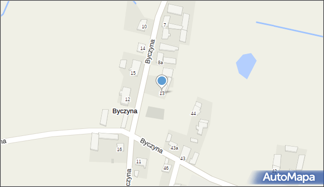 Byczyna, Byczyna, 13, mapa Byczyna