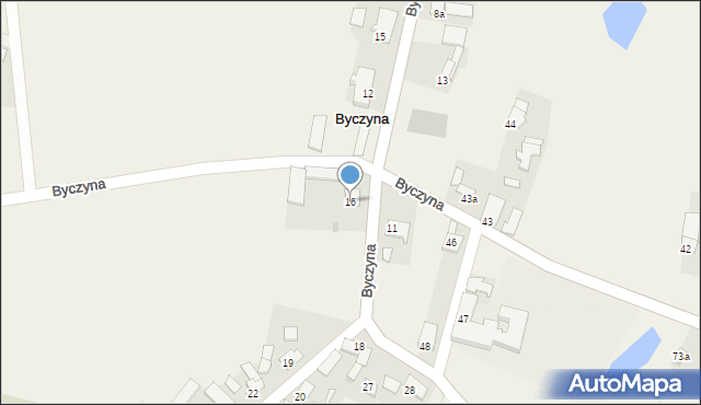 Byczyna, Byczyna, 16, mapa Byczyna