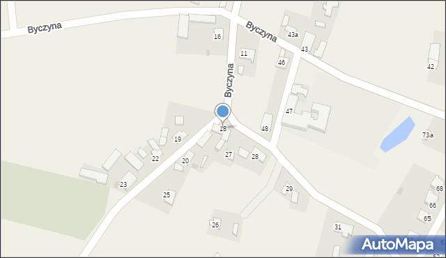 Byczyna, Byczyna, 18, mapa Byczyna