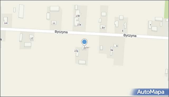 Byczyna, Byczyna, 10, mapa Byczyna