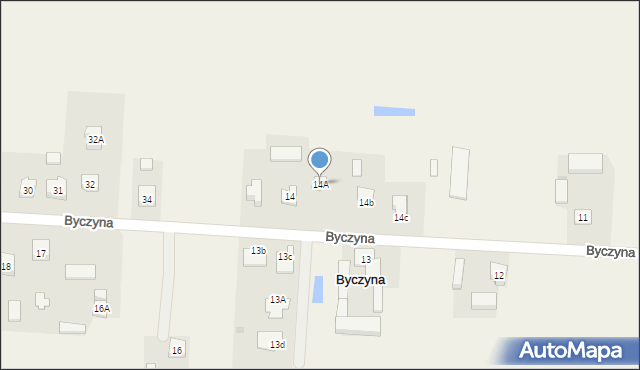 Byczyna, Byczyna, 14A, mapa Byczyna