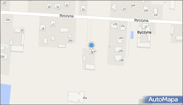 Byczyna, Byczyna, 16, mapa Byczyna