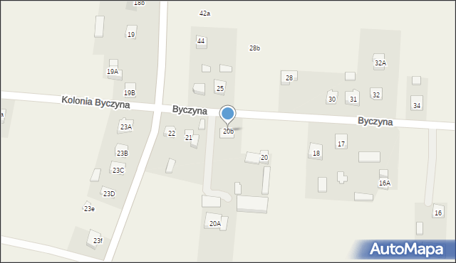 Byczyna, Byczyna, 20b, mapa Byczyna