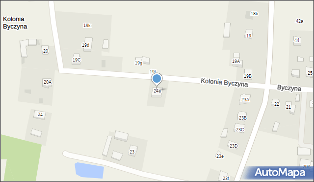 Byczyna, Byczyna, 24a, mapa Byczyna