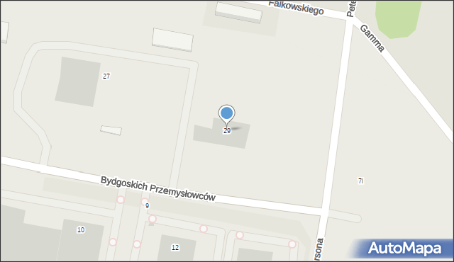 Bydgoszcz, Bydgoskich Przemysłowców, 29, mapa Bydgoszczy