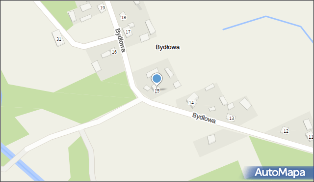 Bydłowa, Bydłowa, 15, mapa Bydłowa