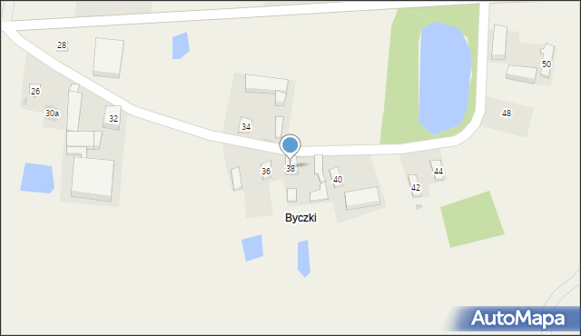 Byki, Byki, 38, mapa Byki