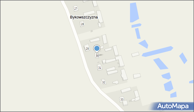 Bykowszczyzna, Bykowszczyzna, 30, mapa Bykowszczyzna