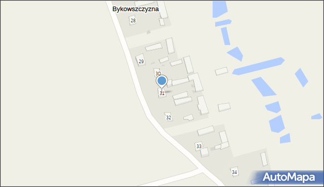 Bykowszczyzna, Bykowszczyzna, 31, mapa Bykowszczyzna