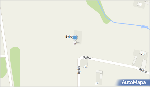 Bylice, Bylice, 18, mapa Bylice