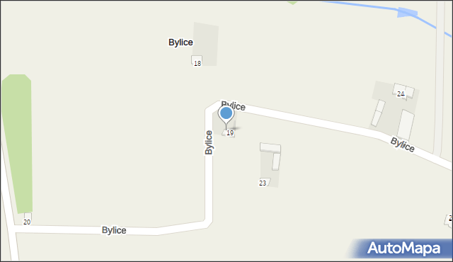 Bylice, Bylice, 22, mapa Bylice