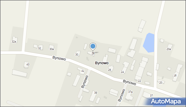 Bynowo, Bynowo, 28, mapa Bynowo