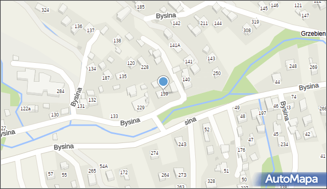 Bysina, Bysina, 139, mapa Bysina