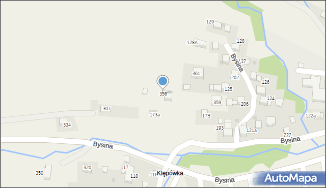 Bysina, Bysina, 356, mapa Bysina