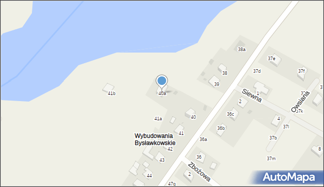 Bysławek, Bysławek, 40a, mapa Bysławek