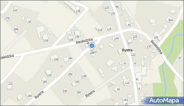 Bystra, Bystra, 126, mapa Bystra