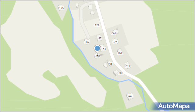 Bystra, Bystra, 258, mapa Bystra