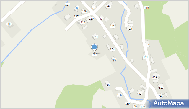 Bystra, Bystra, 262, mapa Bystra