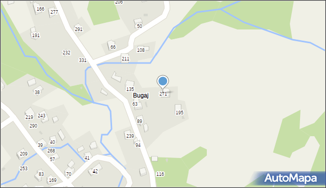 Bystra, Bystra, 271, mapa Bystra