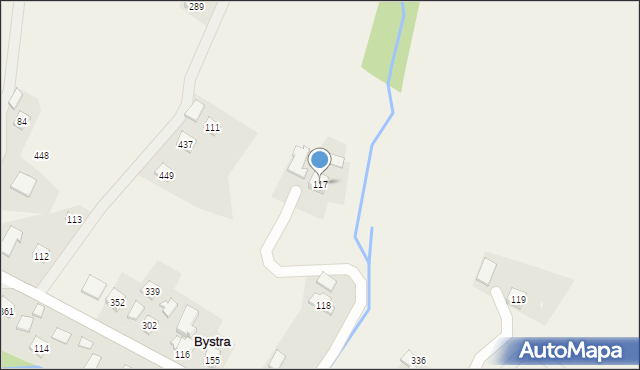 Bystra, Bystra, 117, mapa Bystra