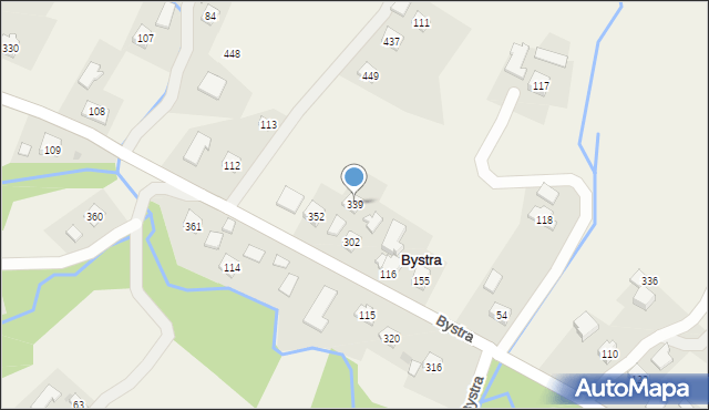 Bystra, Bystra, 339, mapa Bystra