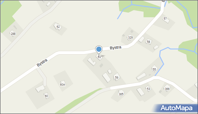 Bystra, Bystra, 61, mapa Bystra