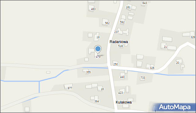 Bystra Podhalańska, Bystra Podhalańska, 479, mapa Bystra Podhalańska