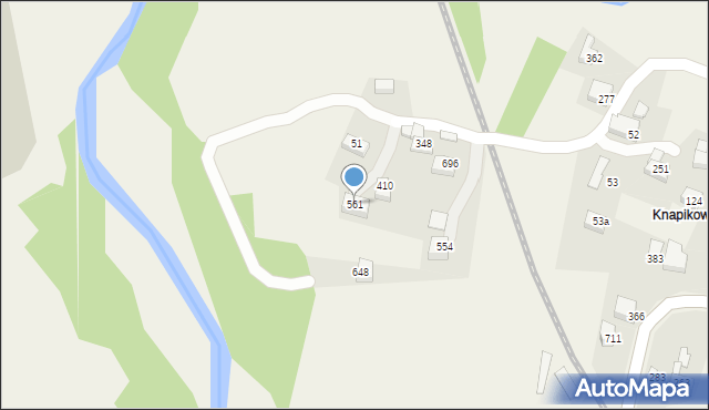 Bystra Podhalańska, Bystra Podhalańska, 561, mapa Bystra Podhalańska