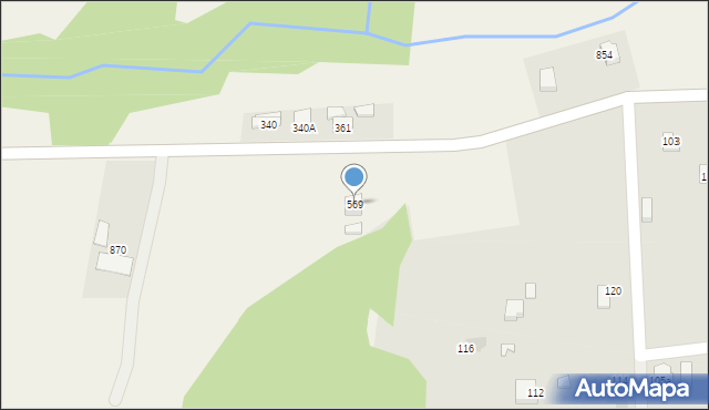 Bystra Podhalańska, Bystra Podhalańska, 569, mapa Bystra Podhalańska