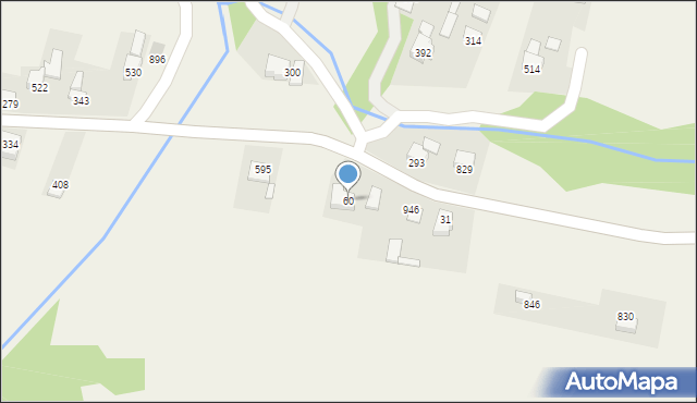 Bystra Podhalańska, Bystra Podhalańska, 60, mapa Bystra Podhalańska