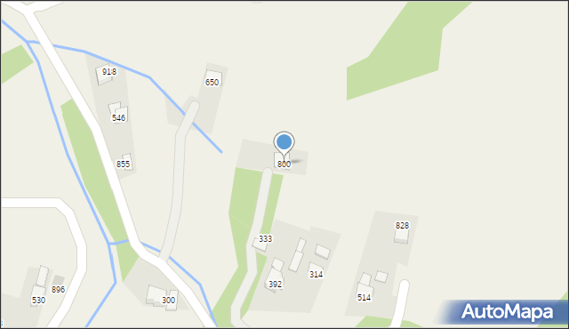 Bystra Podhalańska, Bystra Podhalańska, 800, mapa Bystra Podhalańska