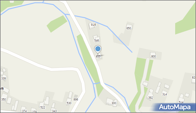 Bystra Podhalańska, Bystra Podhalańska, 855, mapa Bystra Podhalańska