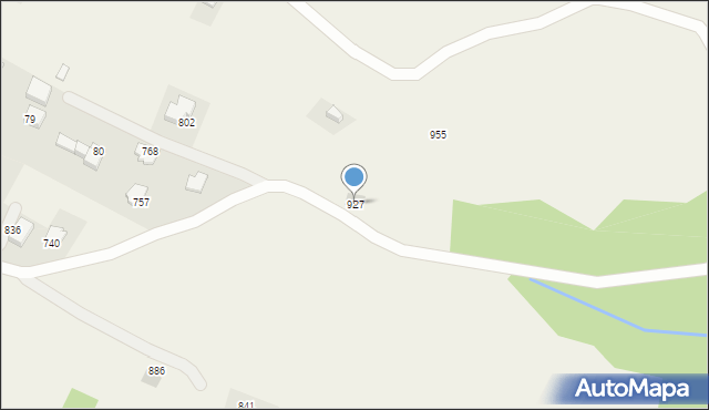 Bystra Podhalańska, Bystra Podhalańska, 927, mapa Bystra Podhalańska
