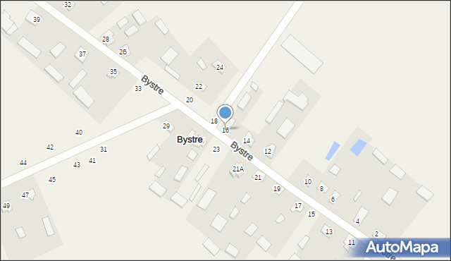 Bystre, Bystre, 16, mapa Bystre