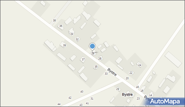 Bystre, Bystre, 28, mapa Bystre