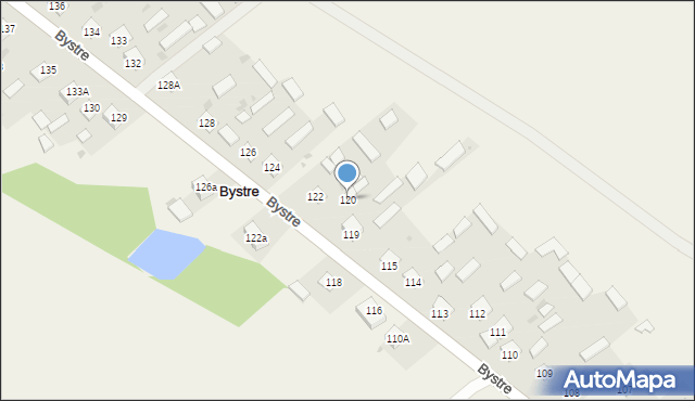 Bystre, Bystre, 120, mapa Bystre