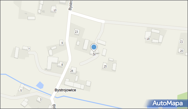 Bystrojowice, Bystrojowice, 24, mapa Bystrojowice