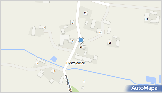 Bystrojowice, Bystrojowice, 26, mapa Bystrojowice