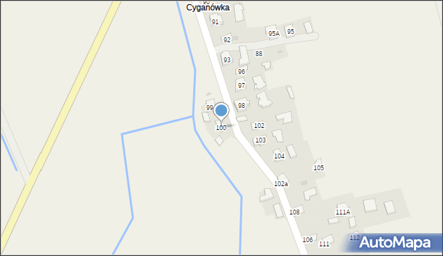 Bystrowice, Bystrowice, 100, mapa Bystrowice